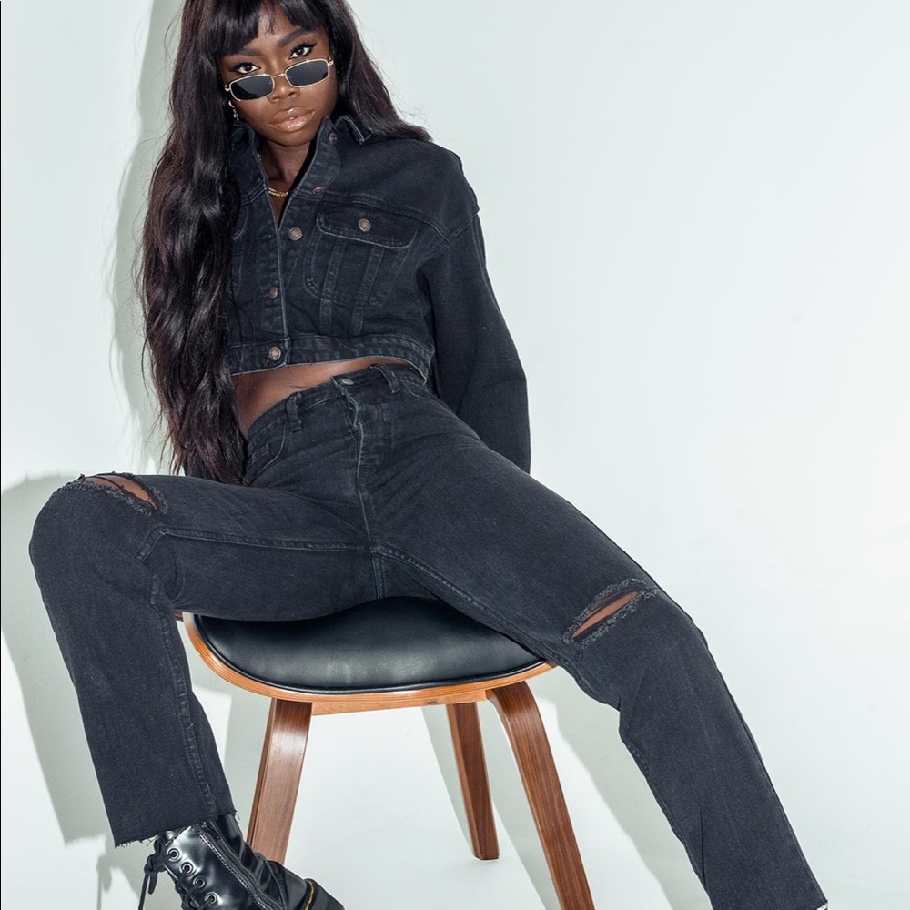 Attica Knee Rip Denim Princess Polly Jeans